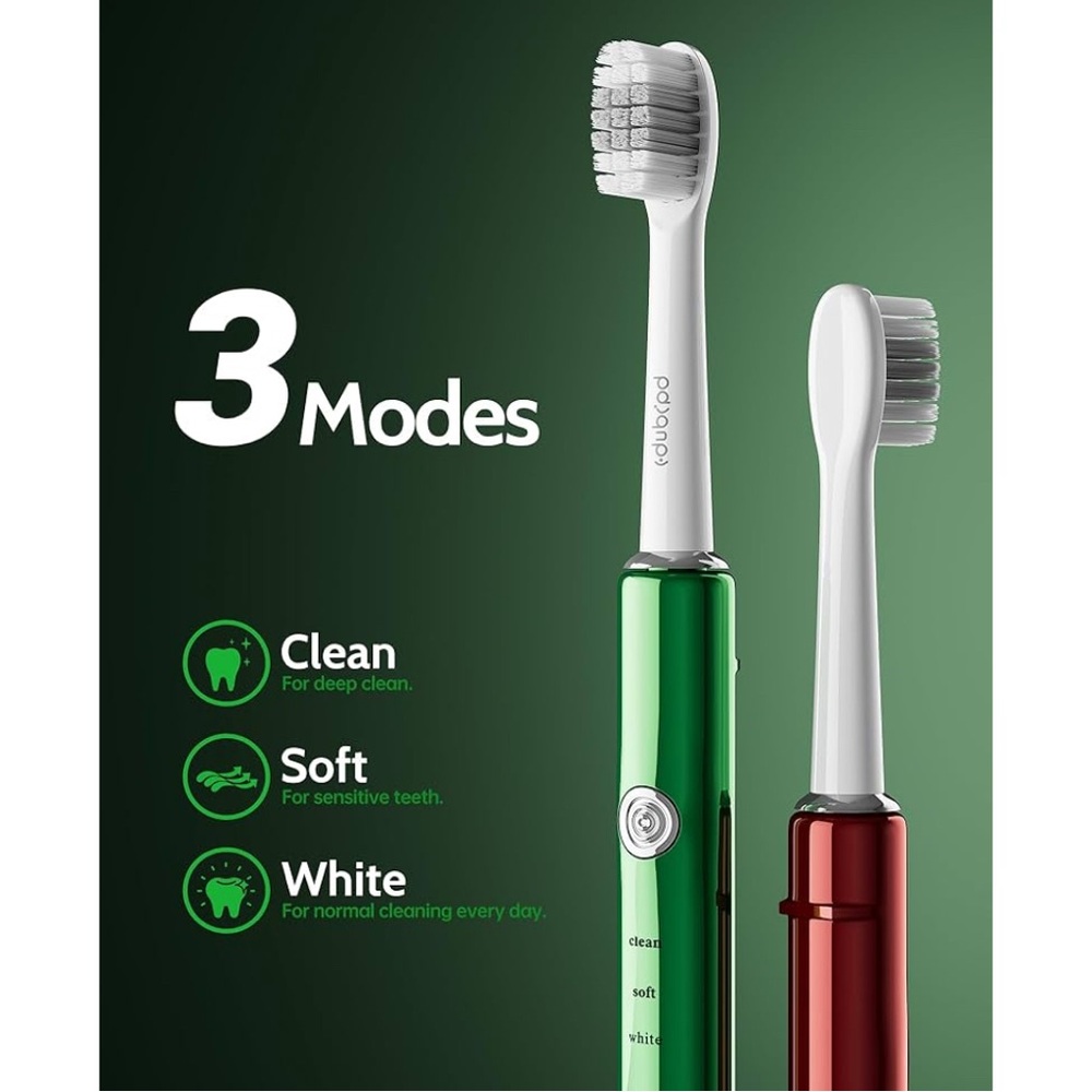 NWT 2 Pack Sonic Electric Toothbrushes with 10 Brush Heads - Picture 9 of 9